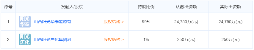 山西安仑化工有限公司股东信息