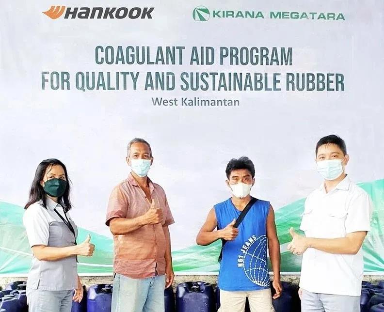 为印尼橡胶农民提供环保型凝固剂