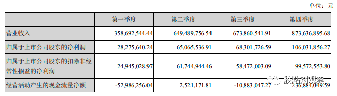 2021年业绩