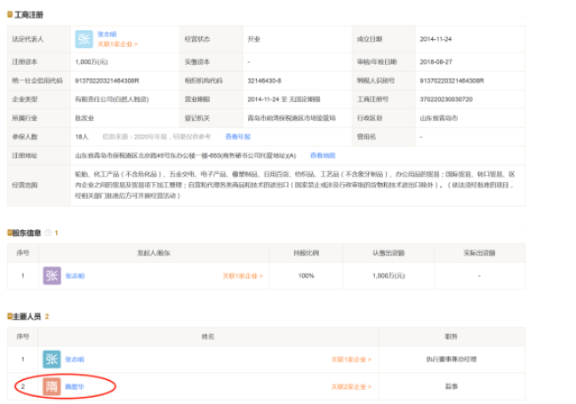 青岛万润达橡胶科技有限公司经营范围内包括橡胶产品的研发和国际贸易。其是否参与侵权轮胎的设计目前尚不清楚。