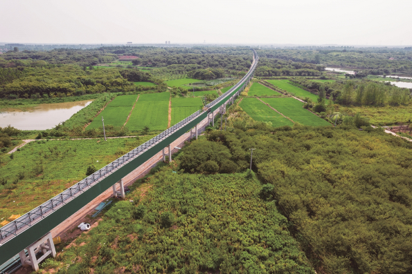 全国首个双面传输廊道在溧阳投运 全国首个双面传输廊道在溧阳投运