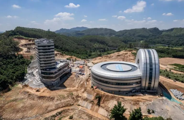 建设中的航空轮胎动力学大装置项目工地 建设中的航空轮胎动力学大装置项目工地
