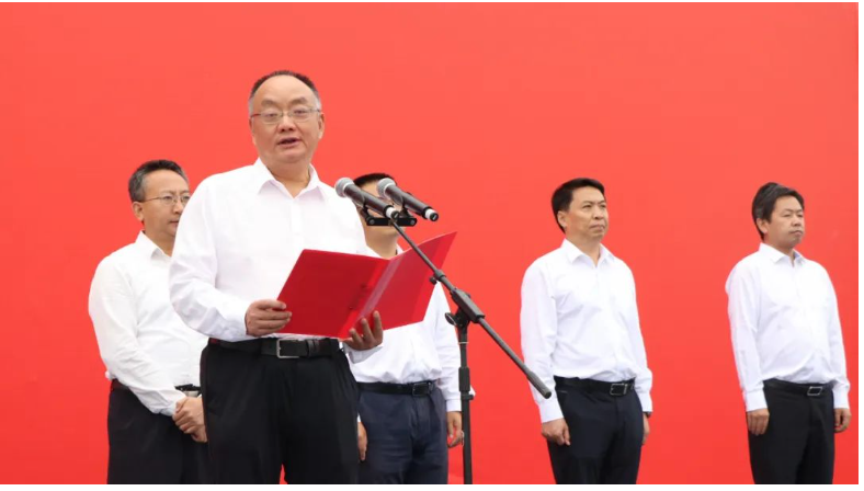 　湖北汇富纳米材料股份有限公司董事长王跃林发表讲话