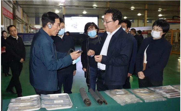 诸城市委副书记王琪华一行到大业股份调研重点项目情况 诸城市委副书记王琪华一行到大业股份调研重点项目情况