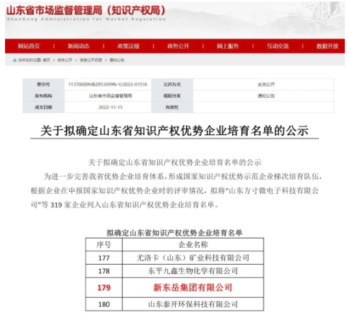轮胎集团入选省知识产权优势企业培育名单