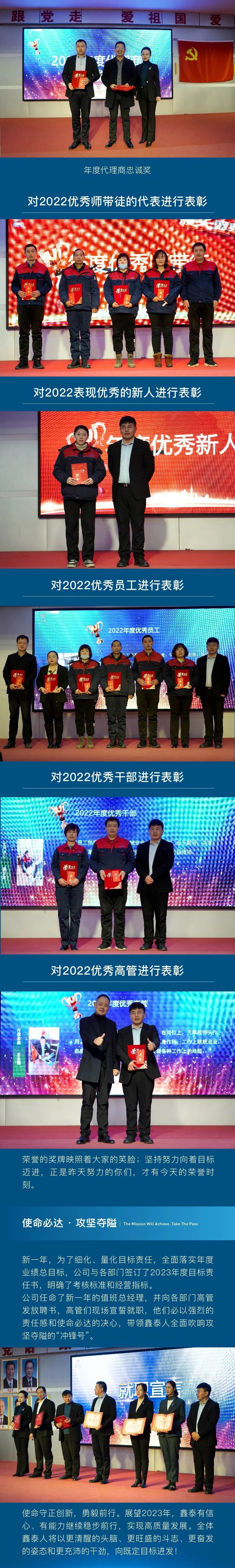 鑫泰电缆2022年总结表彰暨2023年战略启动大会圆满举行