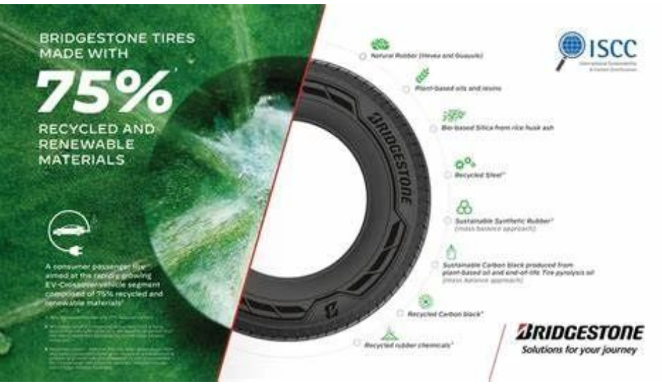 普利司通推出75%可持续材料示范轮胎，银胶菊打破行业记录