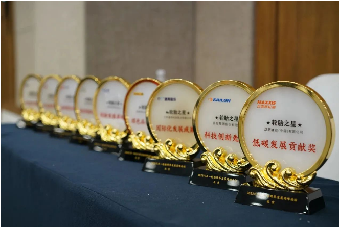 正新橡胶(中国)有限公司，获得“低碳发展贡献奖”，表彰他们在低碳环保方面作出的重要贡献。而赛轮集团股份有限公司则荣获“科技创新先锋奖”，这是对他们在科技领域取得突破和创新成果的认可。