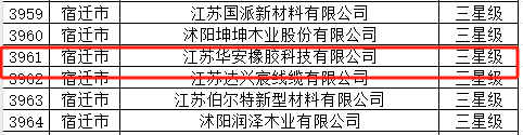 江苏华安橡胶科技有限公司获得了三星级上云企业的认可。该公司以其自主品牌“国新”、“国豪”、“华安”而闻名，目前正积极推进上市工作，为其在数字化领域的发展提供了更多的机会。