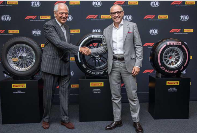 一级方程式赛车(F1)官方于10月10日宣布与倍耐力轮胎达成续约协议。这项新合同将于2025年生效，覆盖至2027赛季，并具备延长至2028年的选项。