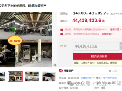 老牌废旧轮胎处理厂，破产再拍！